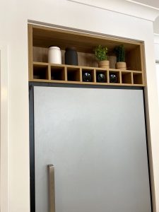 how to decorate a fridge area
