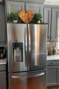 how to decorate a fridge area