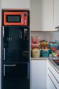 how to make the top of your fridge look nice