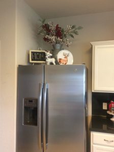 how to decorate fridge tops