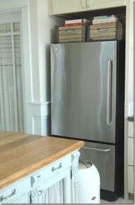 how to decorate fridge top