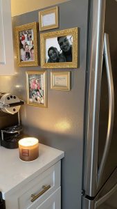 how to decorate  fridge top