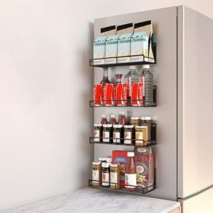 how to make the top of your fridge look nice