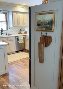 how to decorate a fridge area