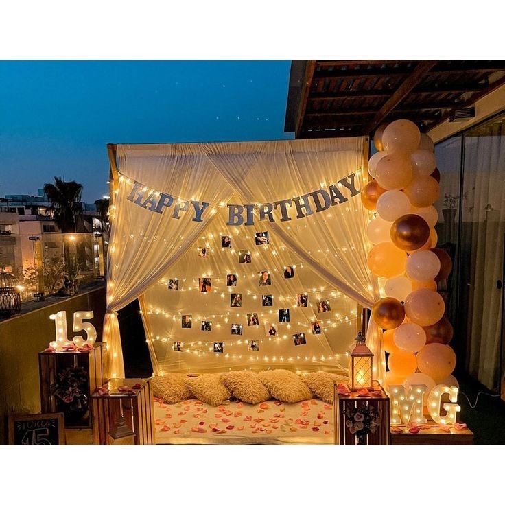 room decor ideas for birthday surprise