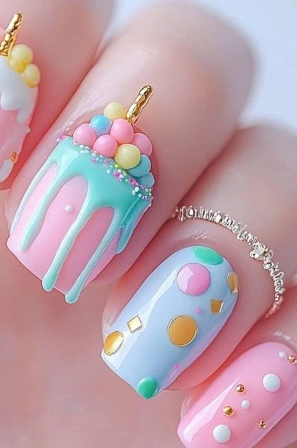 birthday nails